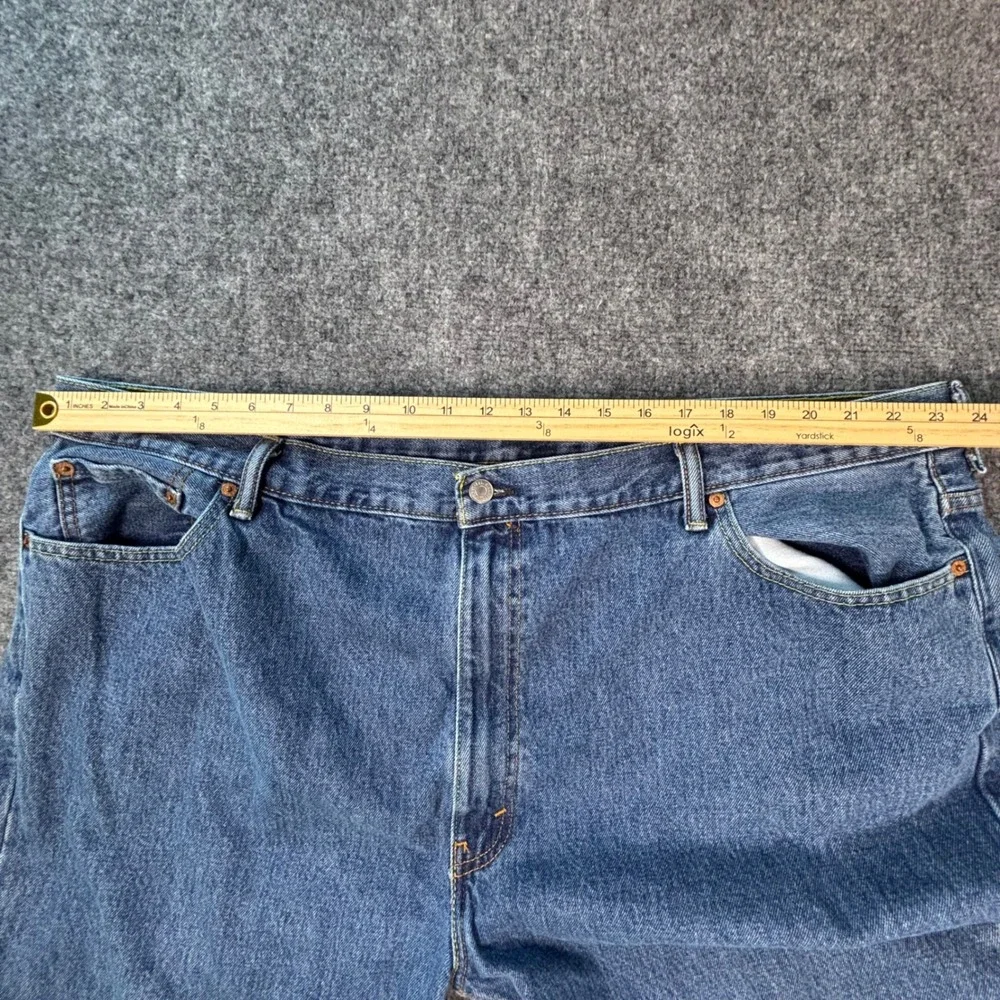 Levis 550 Relaxed Fit Blue Denim Jeans Mens 50x32 Blue Medium Wash